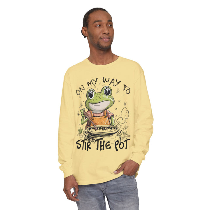 On My Way To Stir the Pot Long Sleeve T-Shirt - Beguiling Phenix Boutique