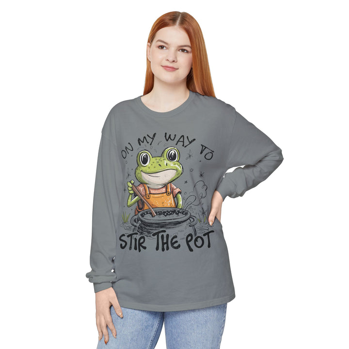 On My Way To Stir the Pot Long Sleeve T-Shirt - Beguiling Phenix Boutique