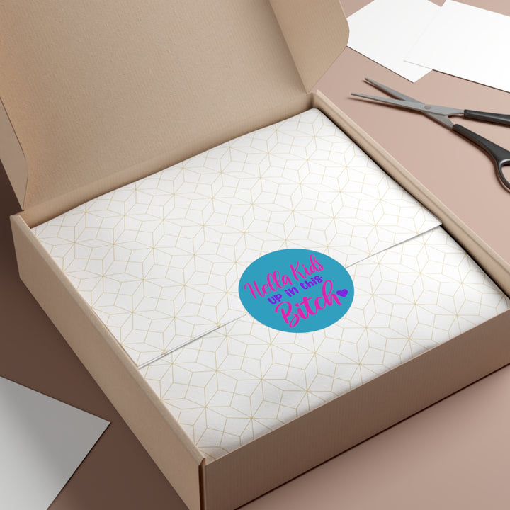 Hella Kids Round Vinyl Stickers - Beguiling Phenix Boutique