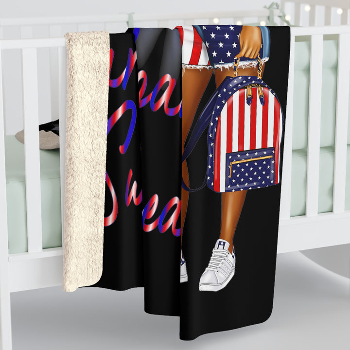 Star Spangled Sweetheart Fleece Blanket - Beguiling Phenix Boutique