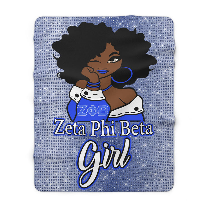 Zeta Phi Beta Fleece Blanket - Beguiling Phenix Boutique