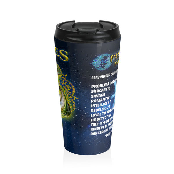 Pisces Stainless Steel Travel Mug - Beguiling Phenix Boutique