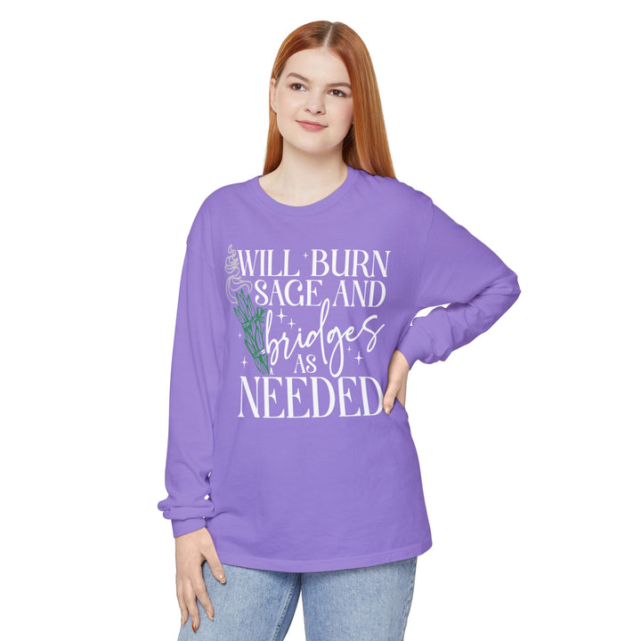 Will Burn Sage & Bridges Long Sleeve Shirt - Beguiling Phenix Boutique