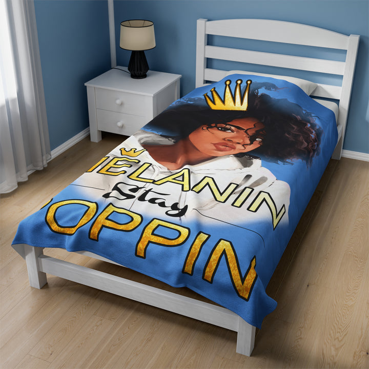 Melanin Stay Popping Plush Blanket - Beguiling Phenix Boutique