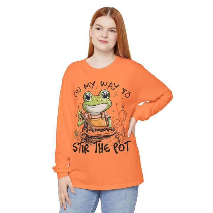 On My Way To Stir the Pot Long Sleeve T-Shirt - Beguiling Phenix Boutique