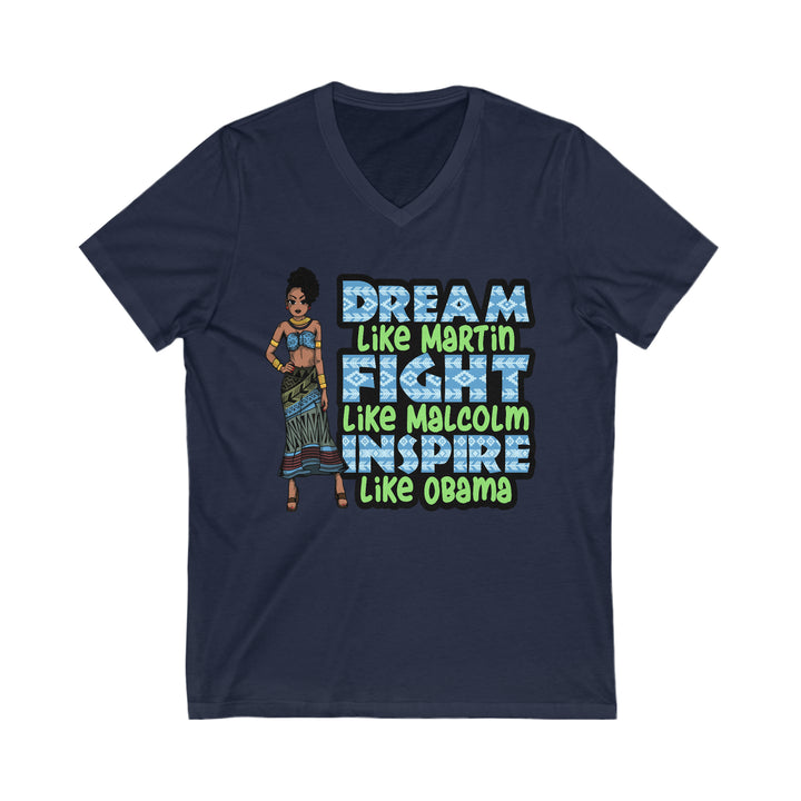Dream Like Martin Unisex V-Neck Shirt - Beguiling Phenix Boutique