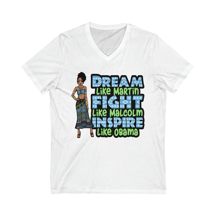Dream Like Martin Unisex V-Neck Shirt - Beguiling Phenix Boutique