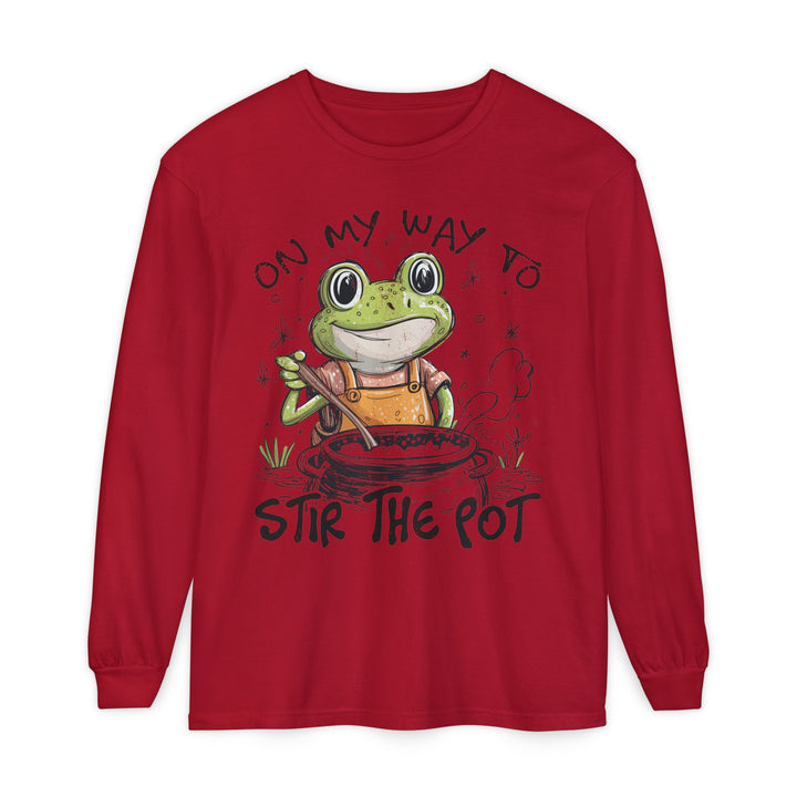 On My Way To Stir the Pot Long Sleeve T-Shirt - Beguiling Phenix Boutique