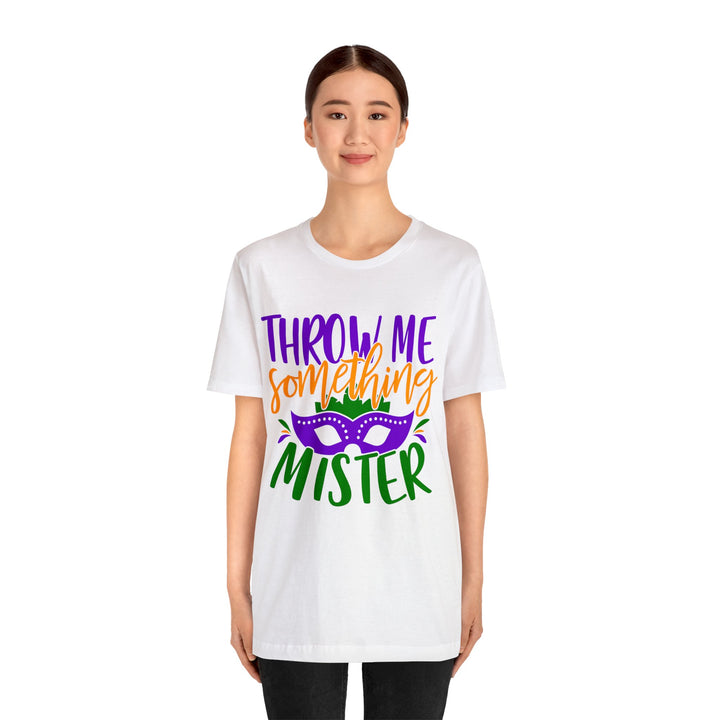 Unisex Jersey Short Sleeve Tee (Throw me something Mister) - Beguiling Phenix Boutique