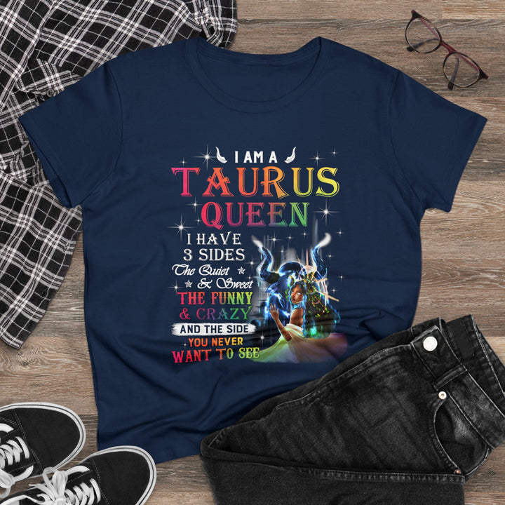 Taurus Queen Women's Heavy Cotton Tee - Beguiling Phenix Boutique