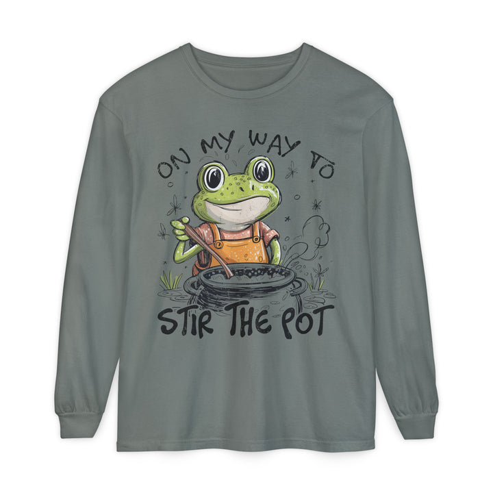 On My Way To Stir the Pot Long Sleeve T-Shirt - Beguiling Phenix Boutique