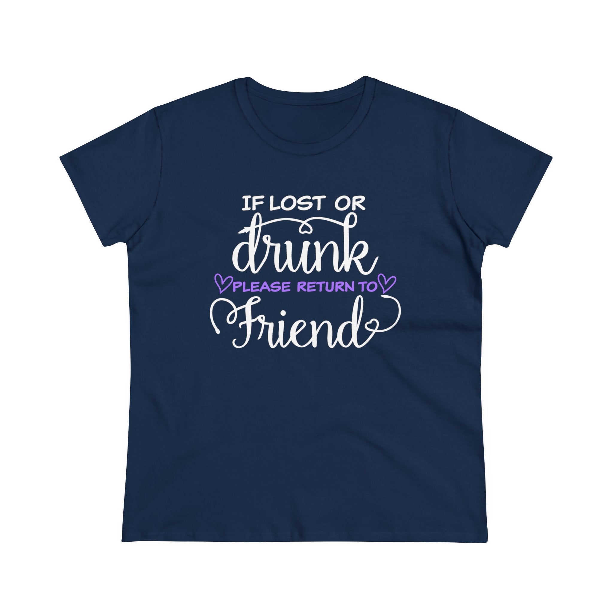If Lost Or Drunk Women's Heavy Cotton Tee