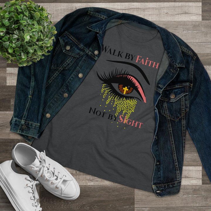 Walk By Faith Women's Premium Shirt - Beguiling Phenix Boutique