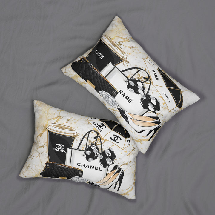 Monogram Lumbar Pillow - Beguiling Phenix Boutique