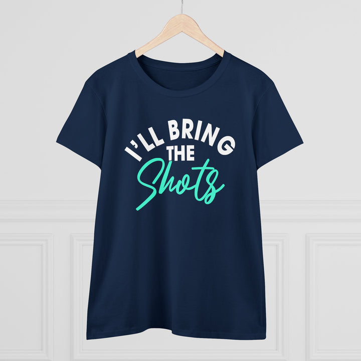 Bring Shots Women's Heavy Cotton Tee - Beguiling Phenix Boutique