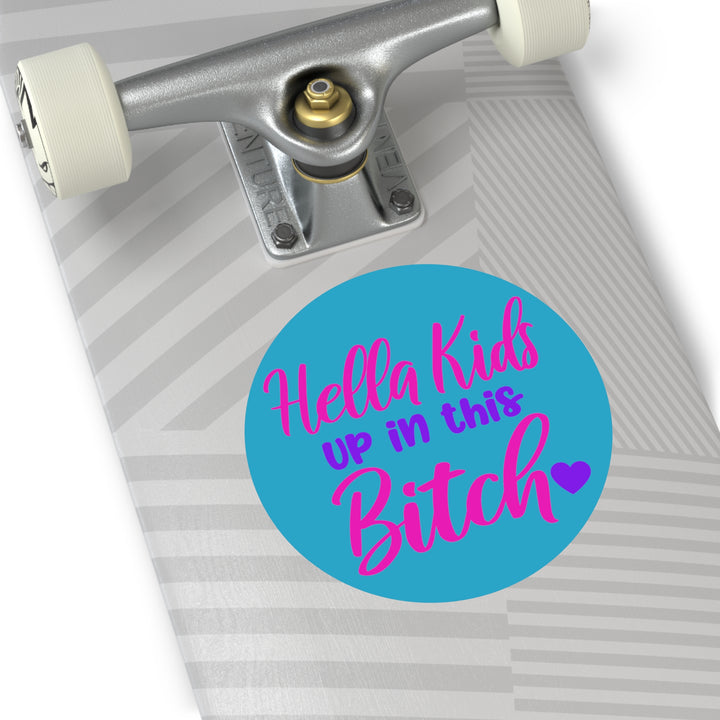 Hella Kids Round Vinyl Stickers - Beguiling Phenix Boutique