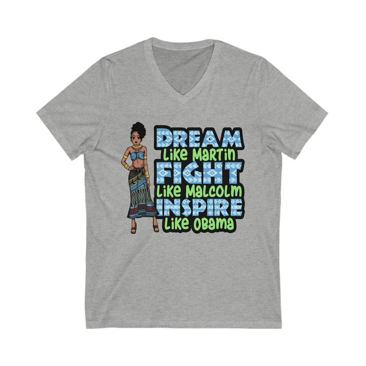 Dream Like Martin Unisex V-Neck Shirt - Beguiling Phenix Boutique