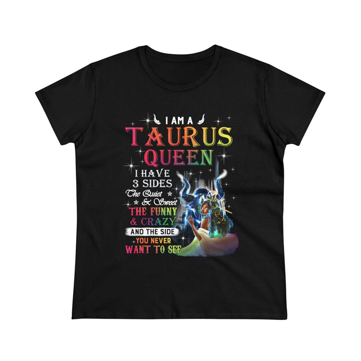 Taurus Queen Women's Heavy Cotton Tee - Beguiling Phenix Boutique