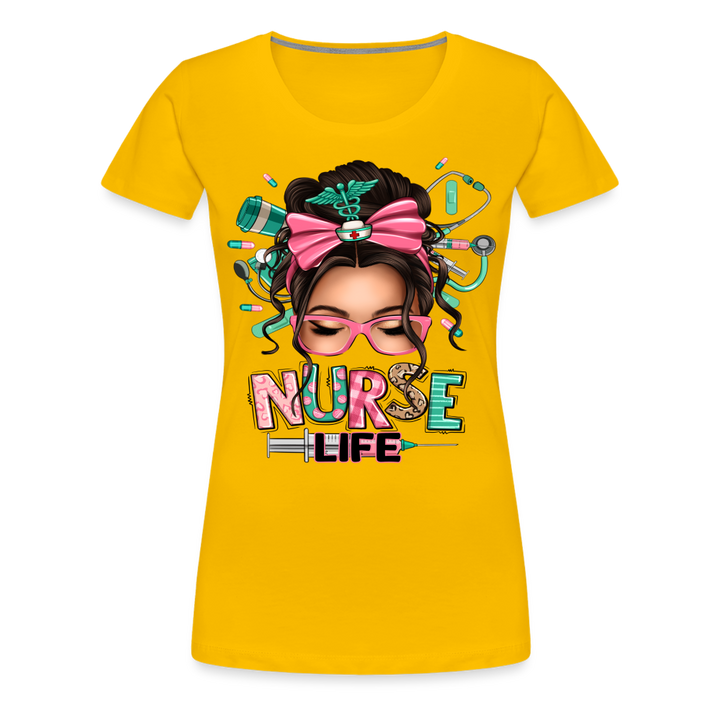 Nurse Life Women’s Premium Shirt - sun yellow