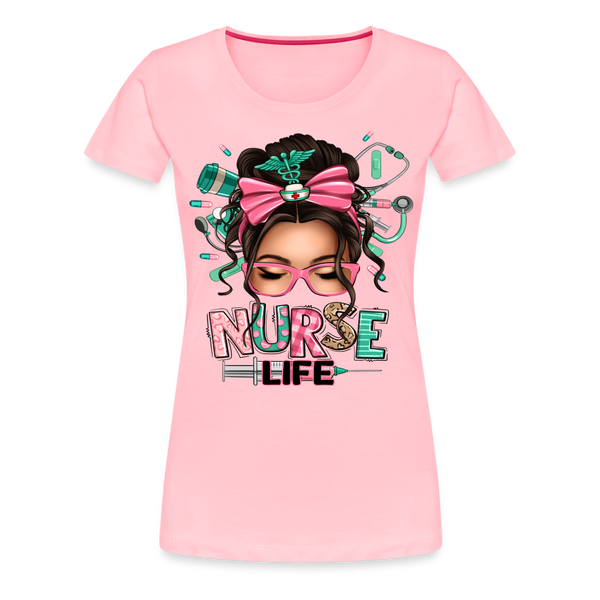 Nurse Life Women’s Premium Shirt - pink