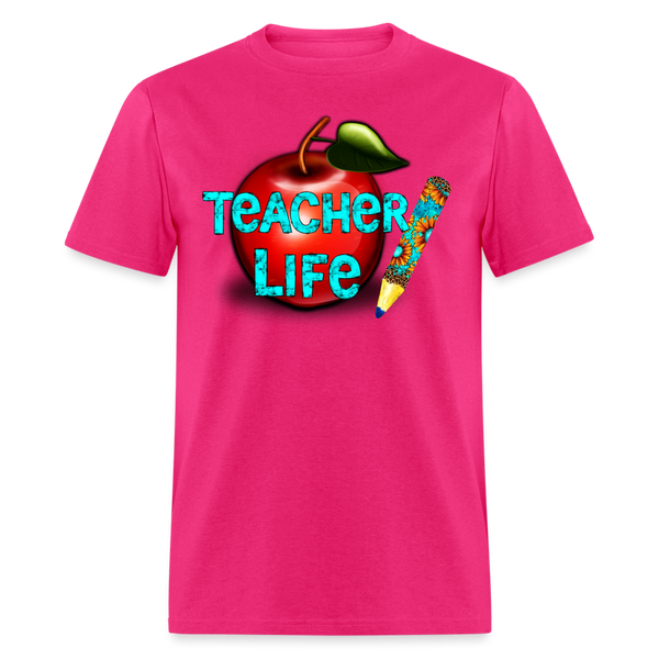 Teacher Life Unisex Classic T-Shirt - fuchsia