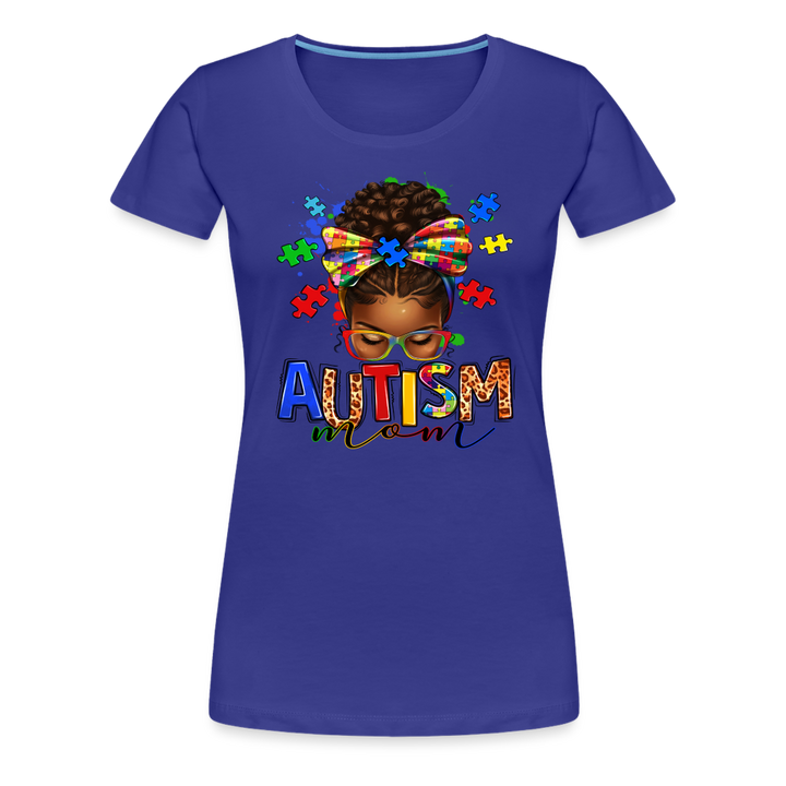 Autism Mom Women’s Premium Shirt - royal blue