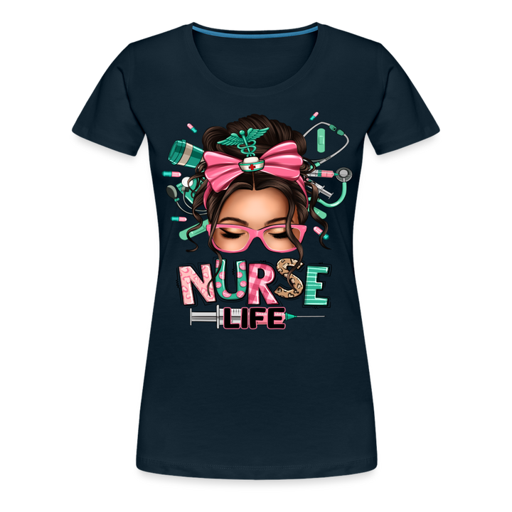 Nurse Life Women’s Premium Shirt - deep navy
