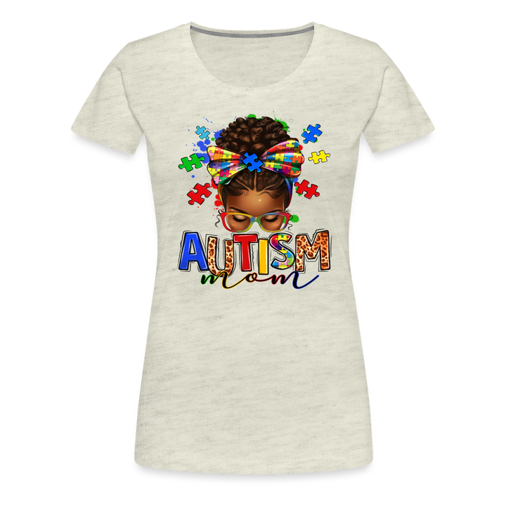 Autism Mom Women’s Premium Shirt - heather oatmeal