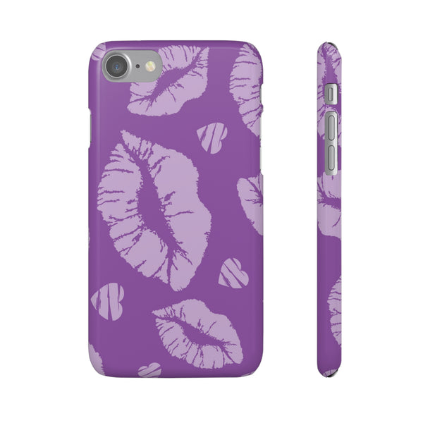 Purple Lips Phone Snap Cases - Beguiling Phenix Boutique