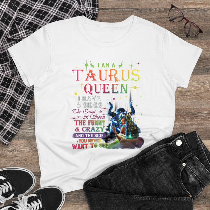 Taurus Queen Women's Heavy Cotton Tee - Beguiling Phenix Boutique