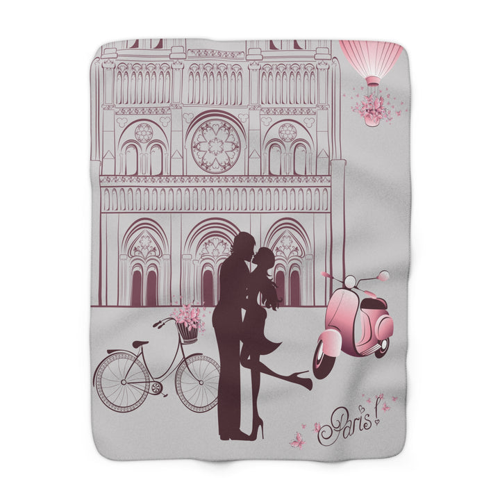 Lovers In Paris Fleece Blanket - Beguiling Phenix Boutique