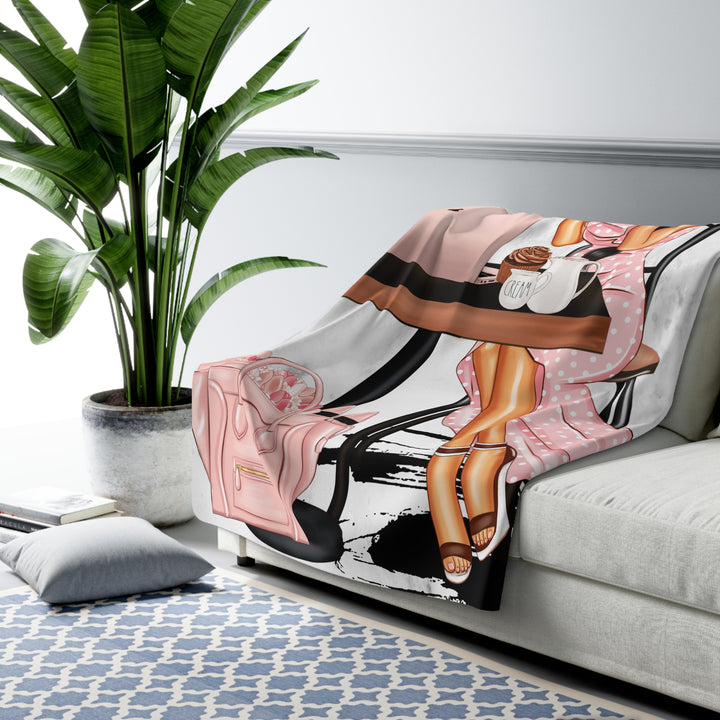 Coffee & Goals Fleece Blanket - Beguiling Phenix Boutique