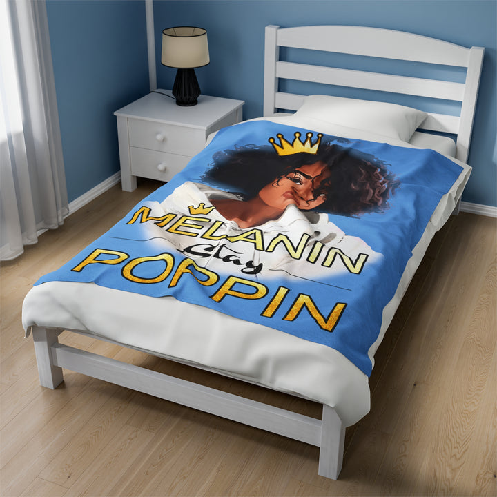 Melanin Stay Popping Plush Blanket - Beguiling Phenix Boutique