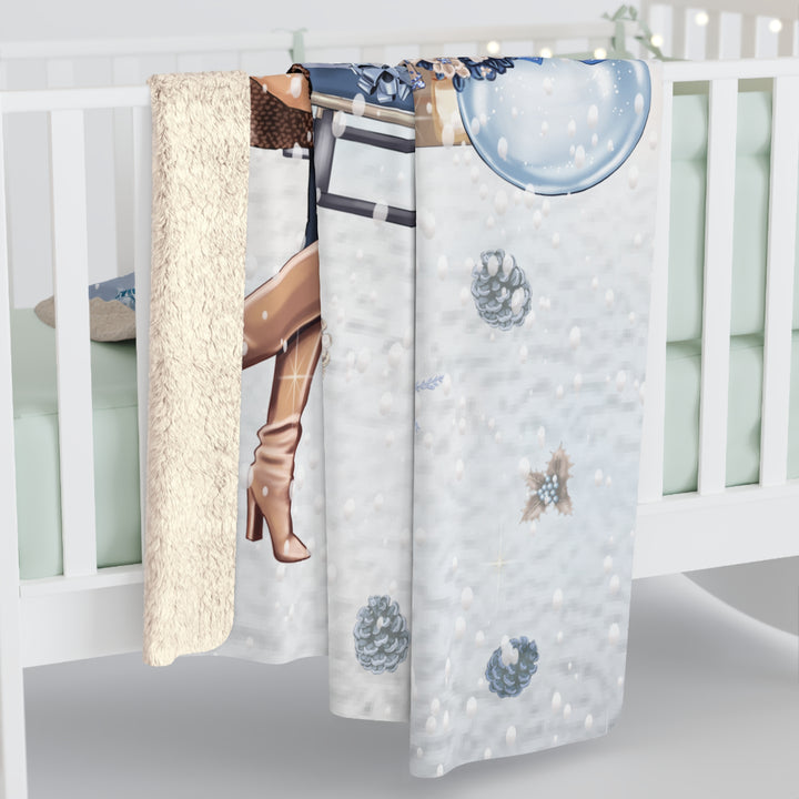 Blue Christmas Fleece Blanket - Beguiling Phenix Boutique
