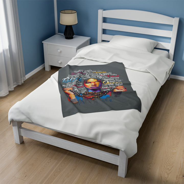Black Queen Plush Blanket - Beguiling Phenix Boutique