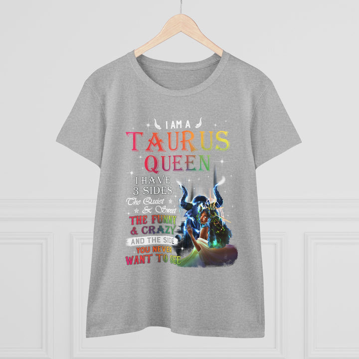 Taurus Queen Women's Heavy Cotton Tee - Beguiling Phenix Boutique