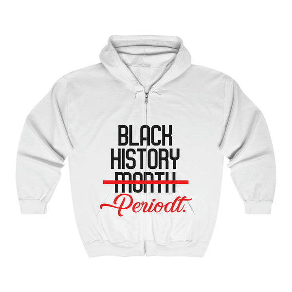 Unisex Heavy Blend™ Full Zip Hooded Sweatshirt (Black History Periodtt) - Beguiling Phenix Boutique