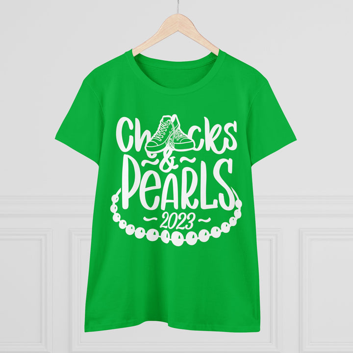 Chucks & Pearls Cotton Tee 2023 - Beguiling Phenix Boutique