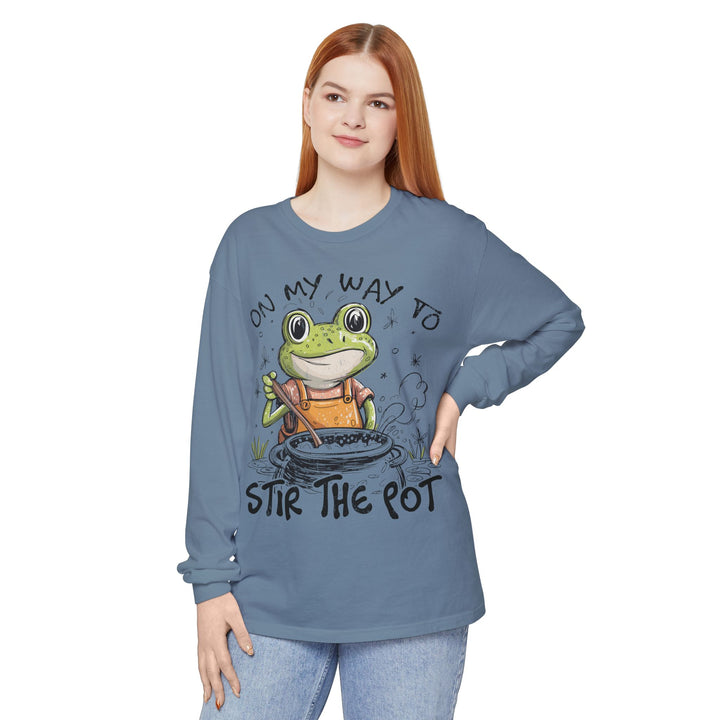 On My Way To Stir the Pot Long Sleeve T-Shirt - Beguiling Phenix Boutique