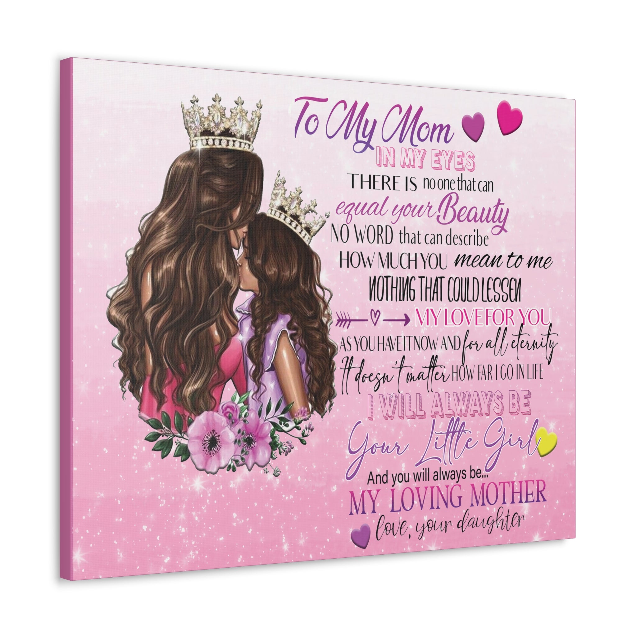 To My Mom Canvas Gallery Wraps