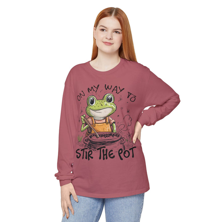 On My Way To Stir the Pot Long Sleeve T-Shirt - Beguiling Phenix Boutique