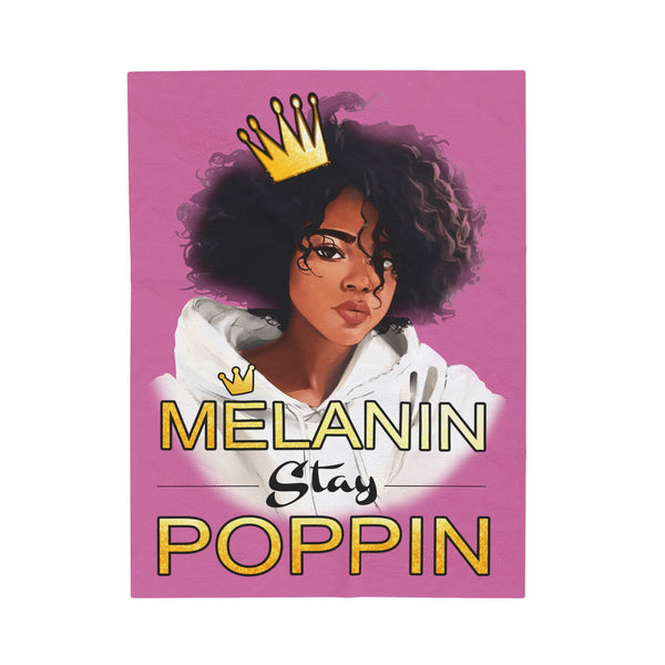 Melanin Stay Popping Plush Blanket - Beguiling Phenix Boutique