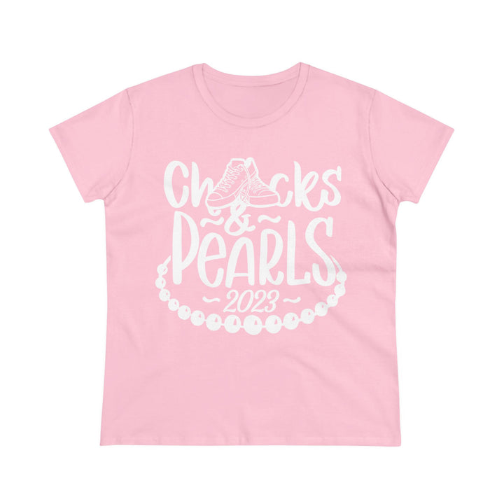 Chucks & Pearls Cotton Tee 2023 - Beguiling Phenix Boutique