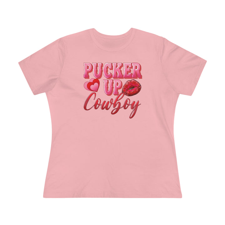 Pucker Up Cowboy Women's Premium Tee - Beguiling Phenix Boutique