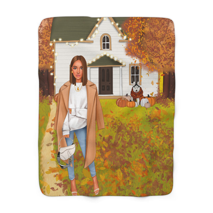 For The Love Of Fall Fleece Blanket - Beguiling Phenix Boutique