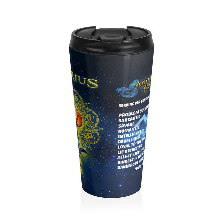 Aquarius Stainless Steel Travel Mug - Beguiling Phenix Boutique