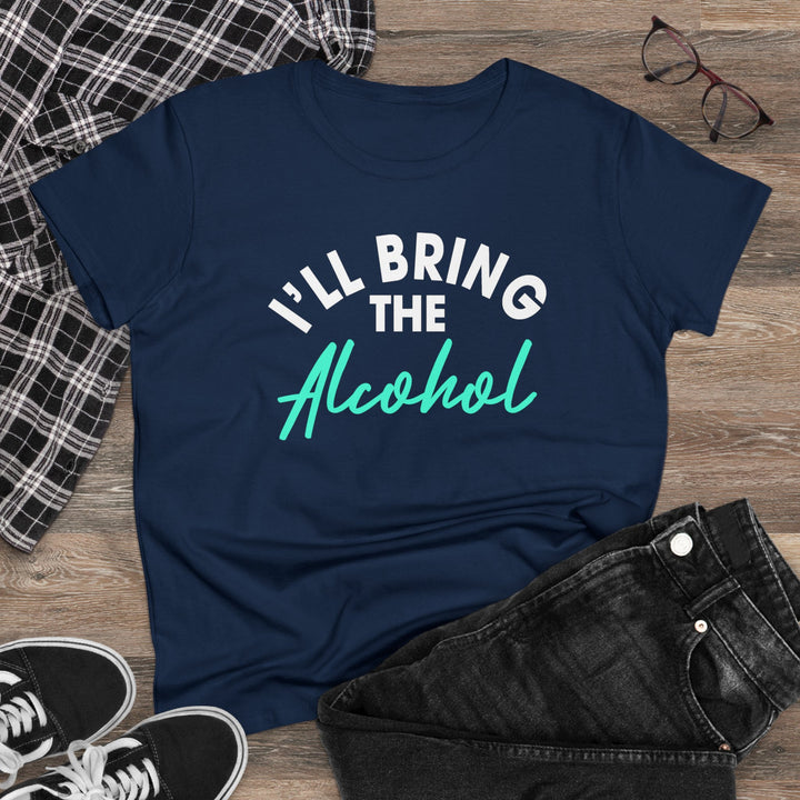 Bring Alcohol Women's Heavy Cotton Tee - Beguiling Phenix Boutique