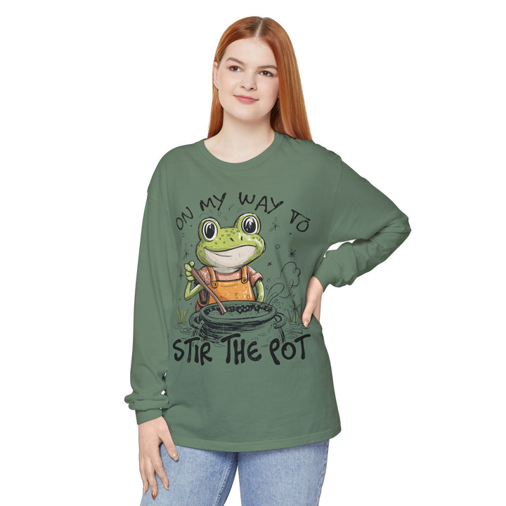 On My Way To Stir the Pot Long Sleeve T-Shirt - Beguiling Phenix Boutique