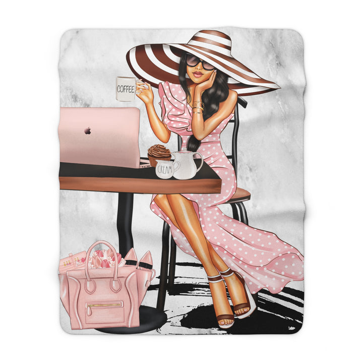 Coffee & Goals Fleece Blanket - Beguiling Phenix Boutique