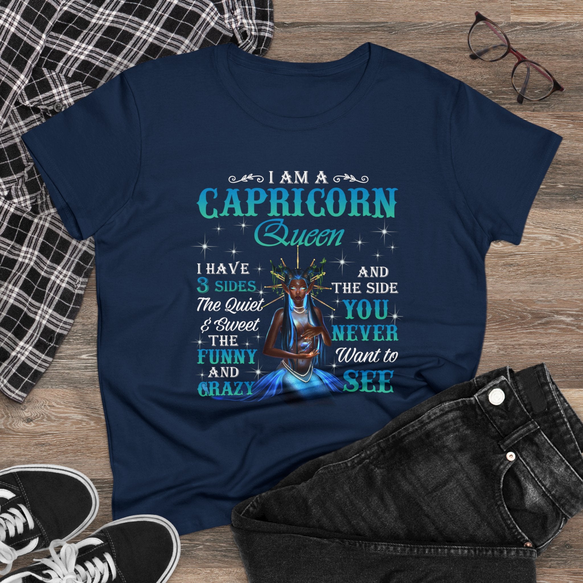 Capricorn Queen Women's Heavy Cotton Tee